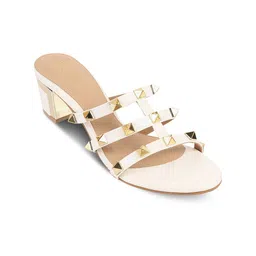 Tresmode Embellished Open Toe Block Heels-picture-24