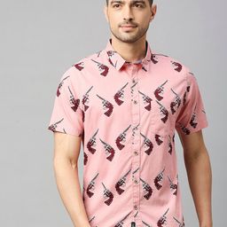 Thomas Scott Classic Slim Fit Conversational Printed Pure Cotton Casual Shirt-picture-9