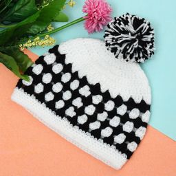 FUNKRAFTS Kids Self Design Winter Beanie Cap with Pom Pom-image-36