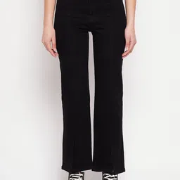 Madame Women Mid Rise Frayed Cotton Jeans-picture-15
