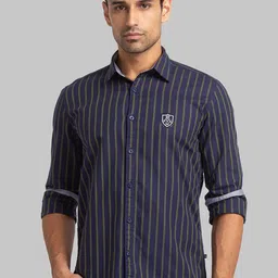 Parx Men Slim Fit Striped Cotton Casual Shirt-picture-19
