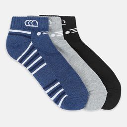 Ajile by Pantaloons Men Pack Of 3 Cotton Patterned Ankle Length Socks-picture-45