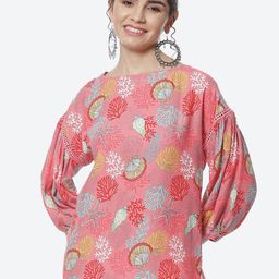 Rangriti Floral Print Puff Sleeve Top-picture-20