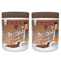 Pro360 Diabetic Care Protein Powder for the Dietary Management of People With Diabetes - Helps in Managing Blood Glucose - No Added Sugar (Roasted Coffee Flavour) 500+ 500g Pack of 2-picture-12
