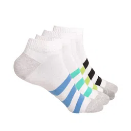MUTAQINOTI Men Pack Of 4 Sports Ankle Length Sneakers Antimicrobial Socks-picture-12