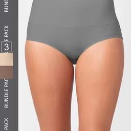 FashionRack Women Pack Of 3 Assorted Hipster Briefs-image-3