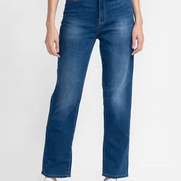 SPYKAR Women Blue Straight Fit Heavy Fade Jeans-image-35