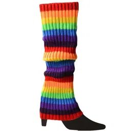 TIPY TIPY TAP Girls Striped Acrylic Knee Length Leg-Warmer Socks-picture-8