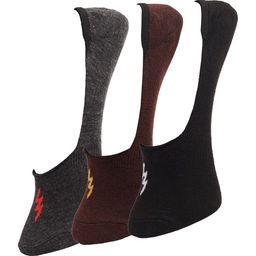 Dollar Socks Men Pack Of 3 Assorted Cotton Shoe-Liners-picture-0