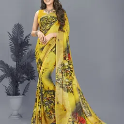 moda rapido ANAND SAREES Floral Printed Saree-picture-19