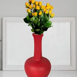 LASAKI Anjani Red Ceramic Flower Vase-picture-25
