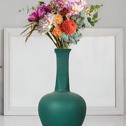 LASAKI Anjani Green Ceramic Flower Vase-image-26
