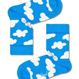 Happy Socks Kids Cloudy Patterned Cotton Calf-Length Socks-picture-19