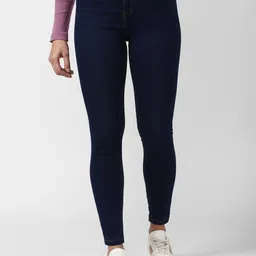 FOREVER 21 Women Blue Slim Fit Cotton Jeans-image-31