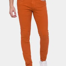 Being Human Men Orange Regular Fit Cotton Jeans-picture-36