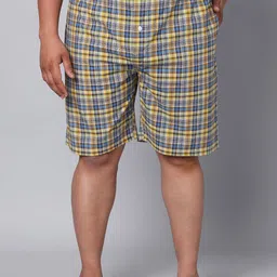 URBAN SCOTTISH Plus Size Checked Pure Cotton Boxers USBX146-picture-26