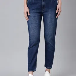 SHOWOFF Women Mom Fit Light Fade Clean Look Stretchable Jeans-image-66