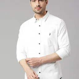 Thomas Scott Classic Slim Fit Opaque Pure Cotton Casual Shirt-picture-10