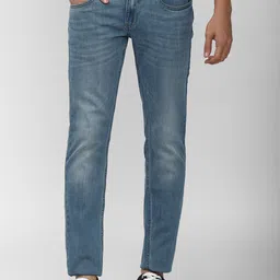 VAN HEUSEN DENIM LABS Men Blue Slim Fit Light Fade Jeans image 1