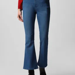 Van Heusen Woman Bootcut Mid-Rise Cotton Jeans-image-80