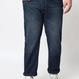 FEVER Men Blue Straight Fit Light Fade Jeans-image-6