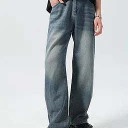 StyleCast x Revolte Men Relaxed Fit Light Fade Jeans-image-18
