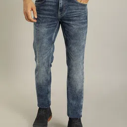 Indian Terrain Men Kruger Skinny Fit Clean Look Heavy Fade Jeans-picture-37