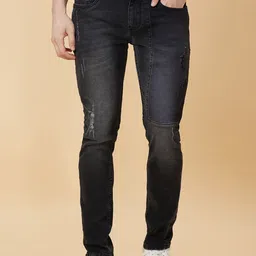 Being Human Men Slim Fit Low Distress Heavy Fade Stretchable Jeans-picture-31