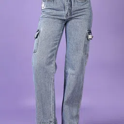 V-Mart Women Cotton Low Distress Light Fade Jeans-image-25