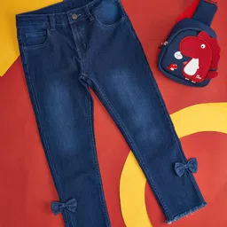 Pantaloons Junior Girls Mid-Rise Light Fade Jeans image 1