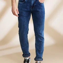 Being Human Men Slim Fit Low Distress Light Fade Jeans-picture-19