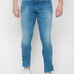SPYKAR Men Blue Skinny Fit Low-Rise Heavy Fade Jeans-image-13