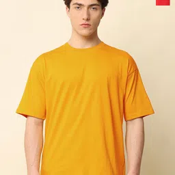 SILISOUL Pack of 2 Drop Shoulder Sleeves Cotton Bio Finish T-shirts-picture-31