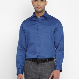 Turtle Men Navy Blue Slim Fit Casual Shirt-picture-11