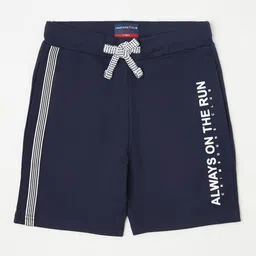 Crimsoune Club Boys Navy Blue Slim Fit Shorts-image-17