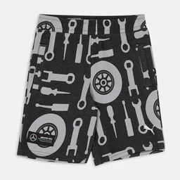 Puma Kids Mercedes AMG Petronas F1 All Over Printed Cotton Shorts-picture-58