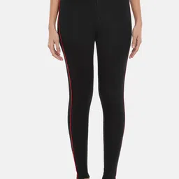 Ajile by Pantaloons Women Black Solid Slim Fit Tights-image-7