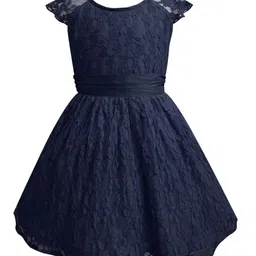 a.t.u.n. A T U N Navy Blue Lace Dress-picture-26