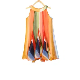 StyleStone Girls Multicoloured Tie & Dye A-Line Dress-picture-19