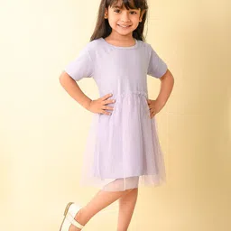 LilPicks Girls Net A-Line Dress-image-62