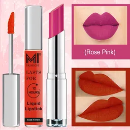 MI FASHION Set of Get The Perfect Liquid Lipstick 3.5ml & Creamy Matte Lipstick 3.5g-picture-38