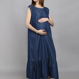 VYN Maternity Denim Maxi Dress-picture-21