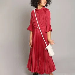 The Magic Wand Girls Flared Sleeve Maxi Dress-picture-33