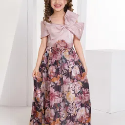 Peppermint Floral Print Maxi Gown Dress-picture-22