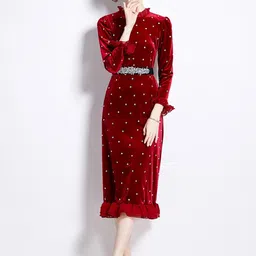 JC Collection Embellished Bodycon Midi Dress-image-25