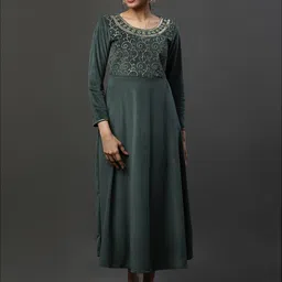 AURELIA Sequins Embellished Empire Ethnic Maxi Dress-picture-25