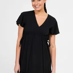 TERRANOVA Flutter Sleeve A-Line Mini Dress-picture-21
