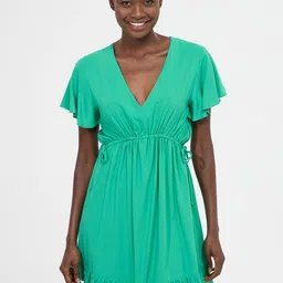 TERRANOVA Flutter Sleeve A-Line Mini Dress-picture-22