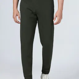 Blackberrys Men Cotton Mid-rise Solid Joggers-picture-13