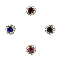 Comet Busters Set Of 4 Stones & Beads-Studded Stick-On Self Adhesive Fake Nose Studs-picture-41